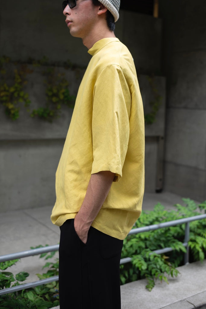 MOCK NECK TEE 〔YELLOW〕