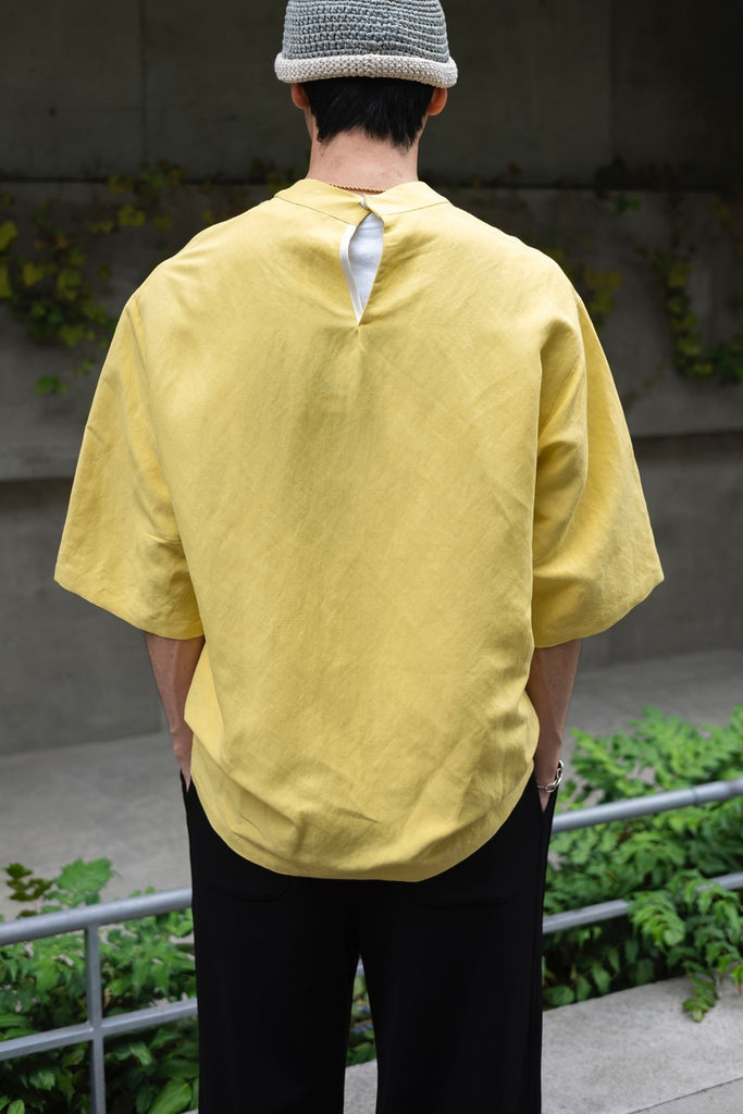 MOCK NECK TEE 〔YELLOW〕