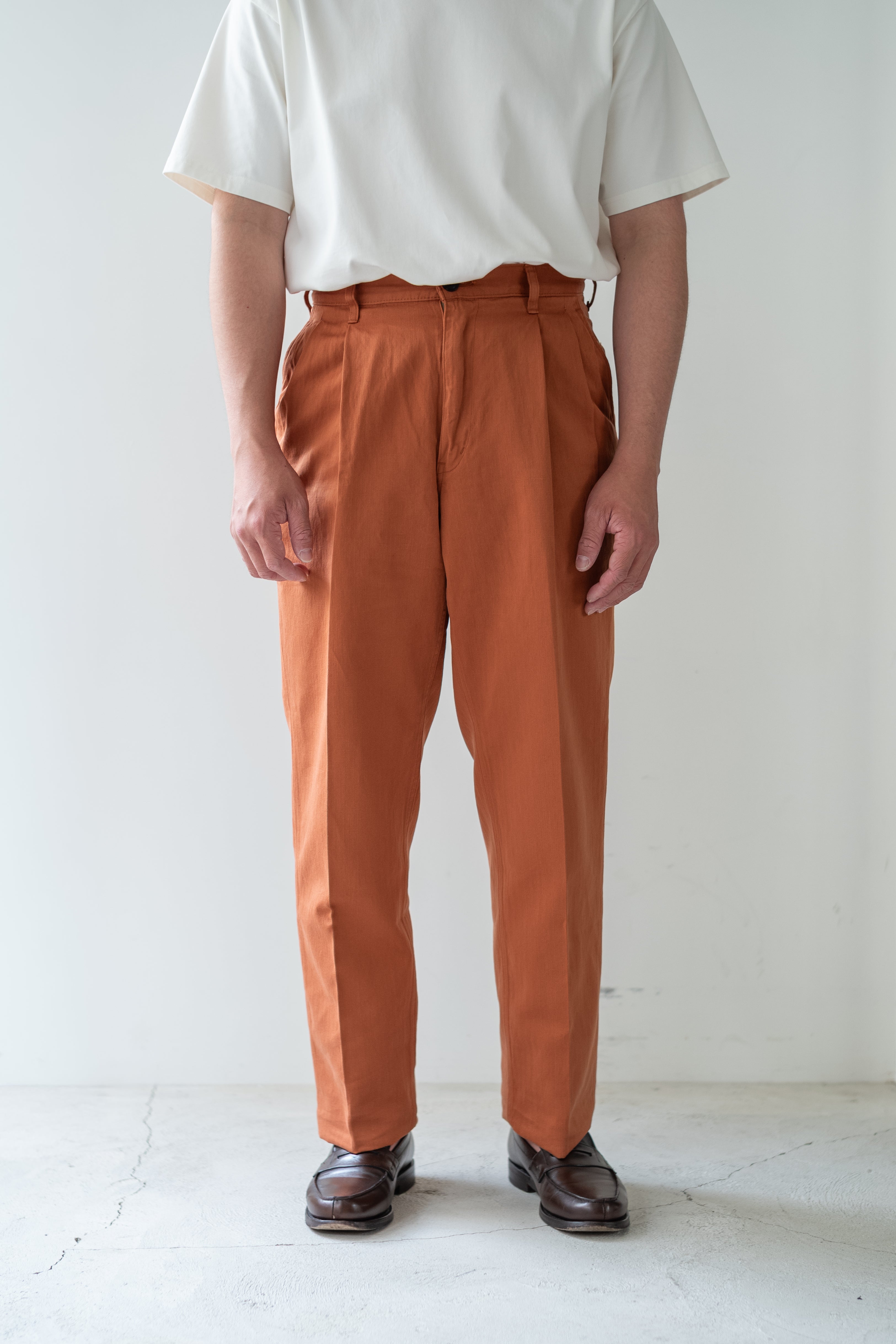 Satin Herringbone Trousers 〔SIERRA〕