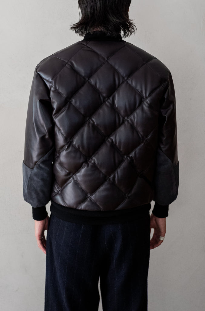 Sheep Skin Quilted Down Jacket