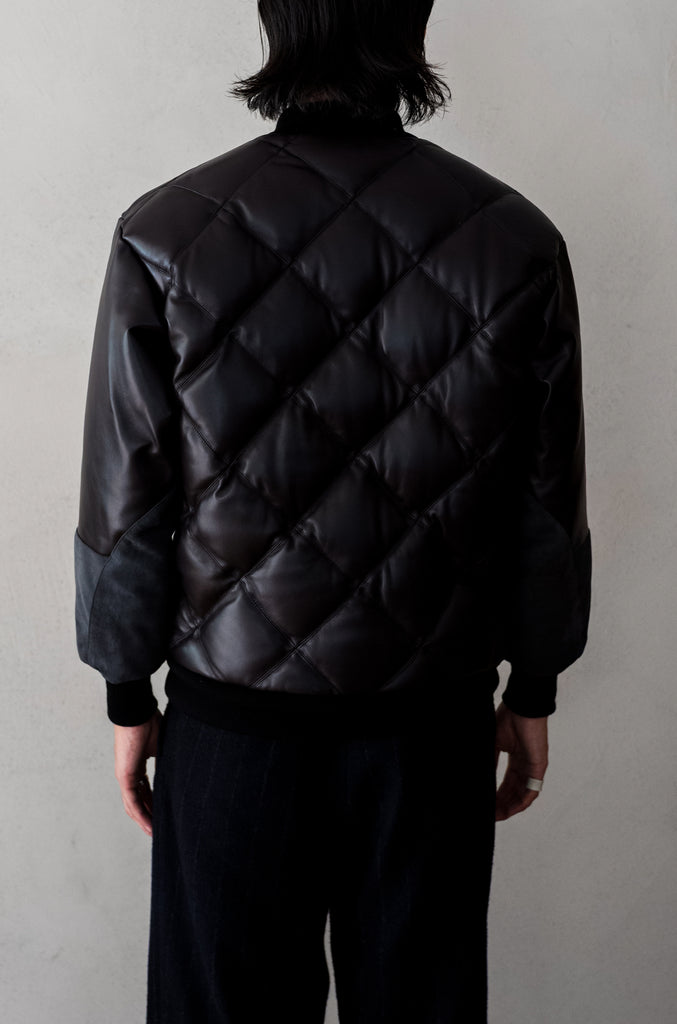 Sheep Skin Quilted Down Jacket