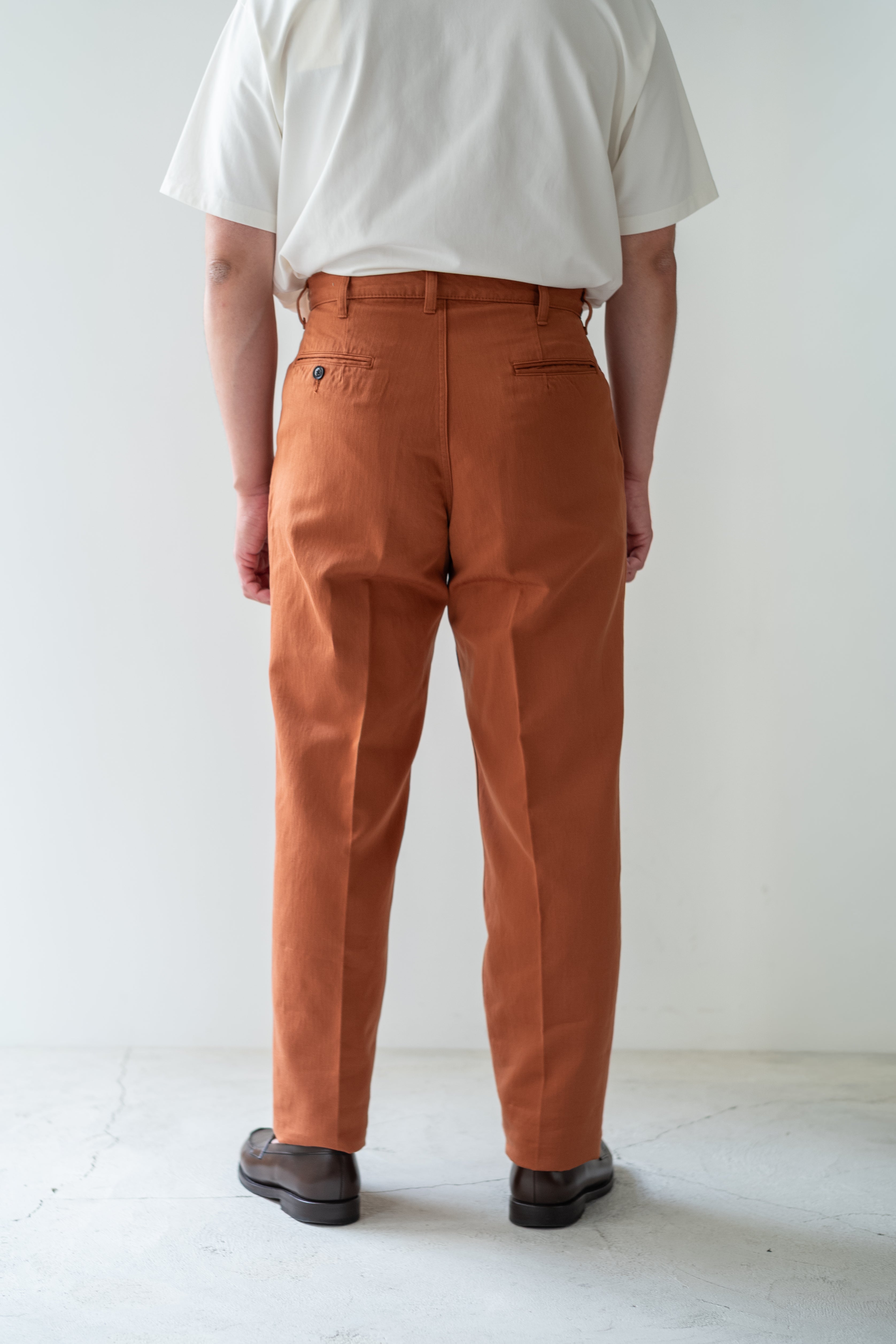 Satin Herringbone Trousers 〔SIERRA〕