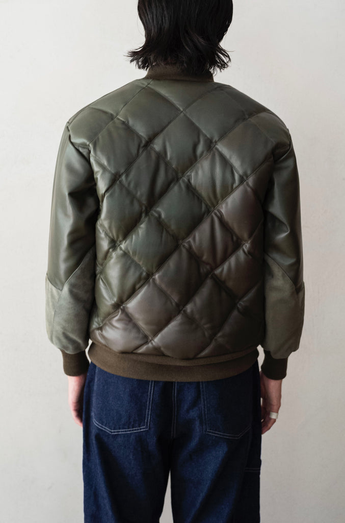 Sheep Skin Quilted Down Jacket