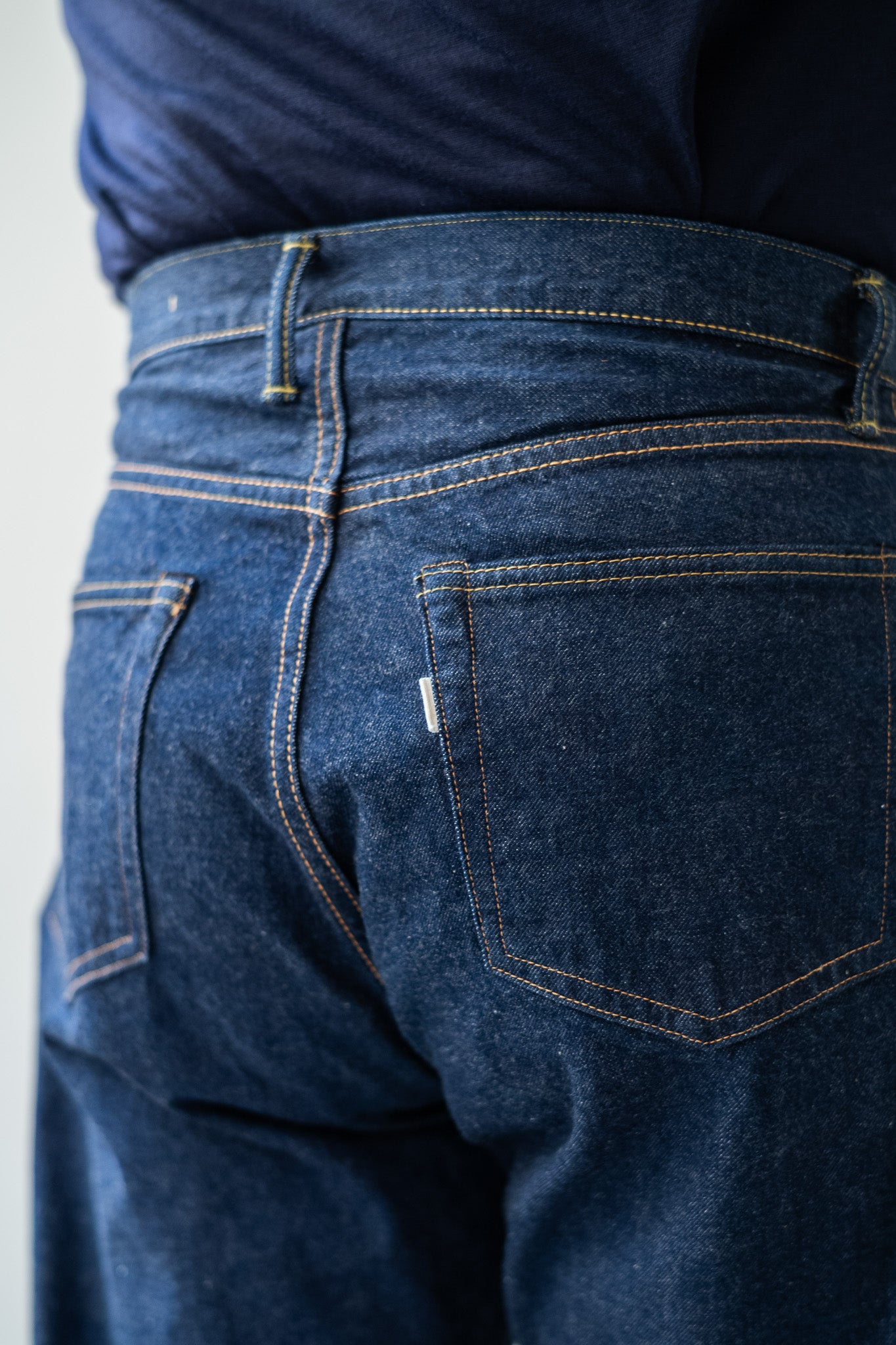 Denim Straight Trousers 〔INDIGO〕