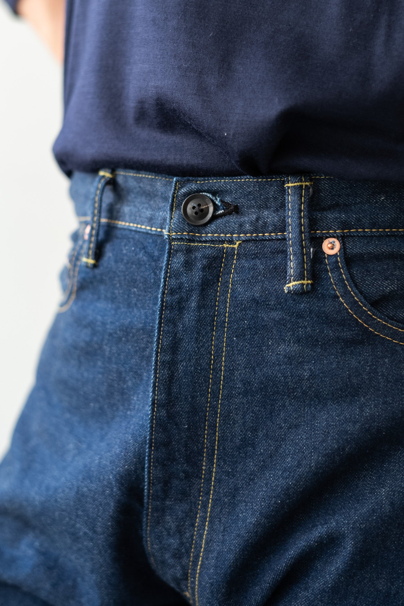 Denim Flare Trousers 〔INDIGO〕