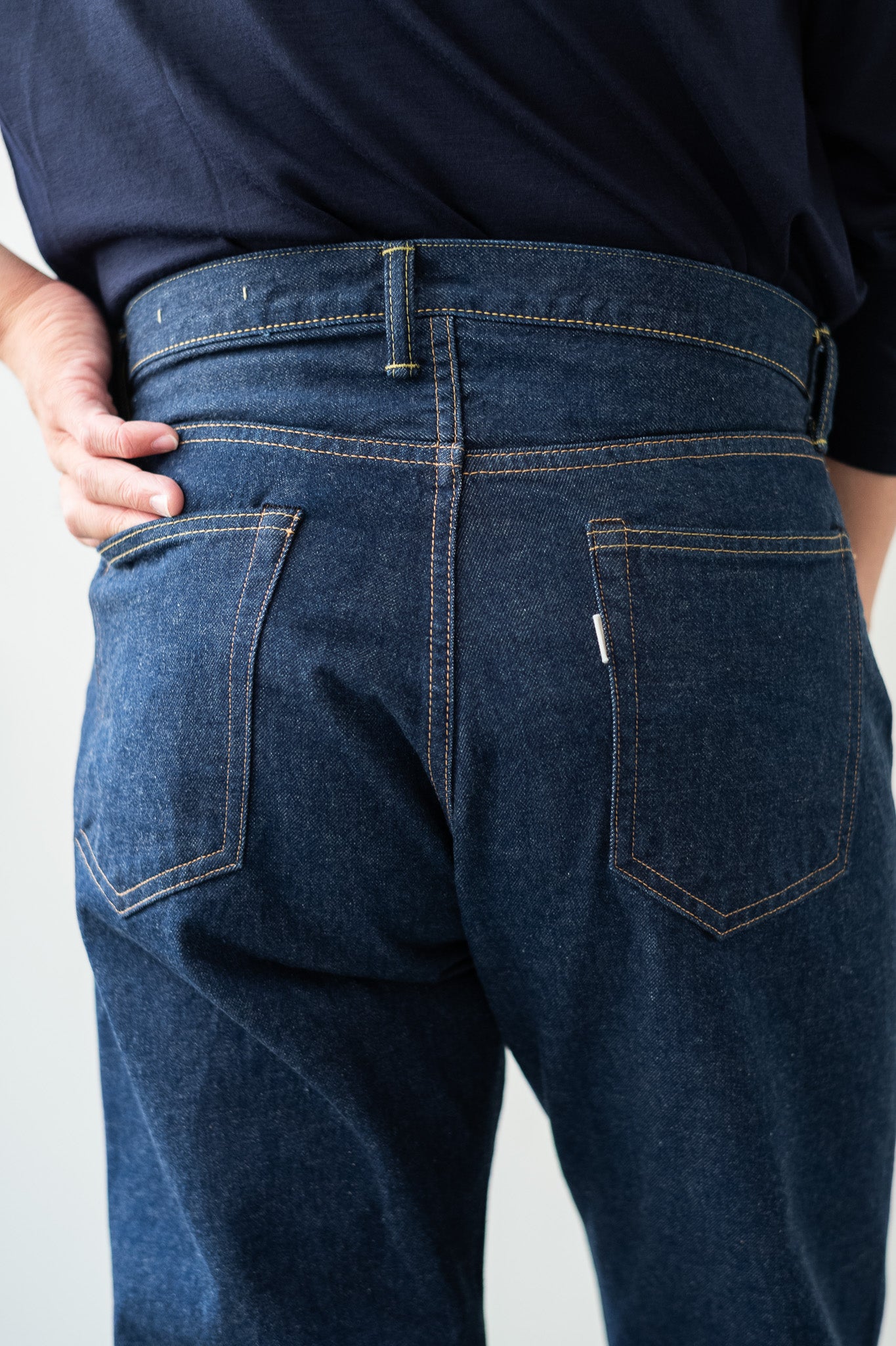 Denim Flare Trousers 〔INDIGO〕