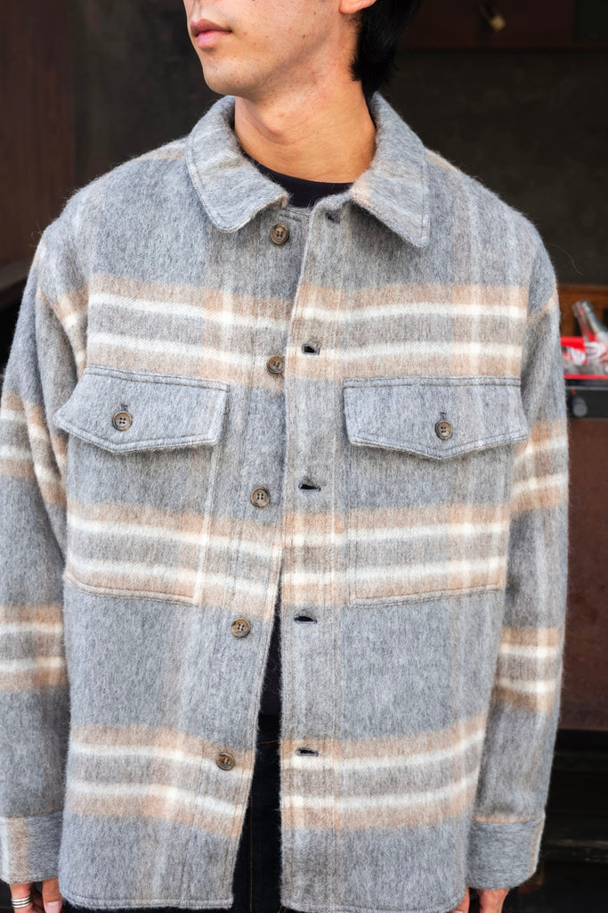 MOHAIR SHIRT JACKET