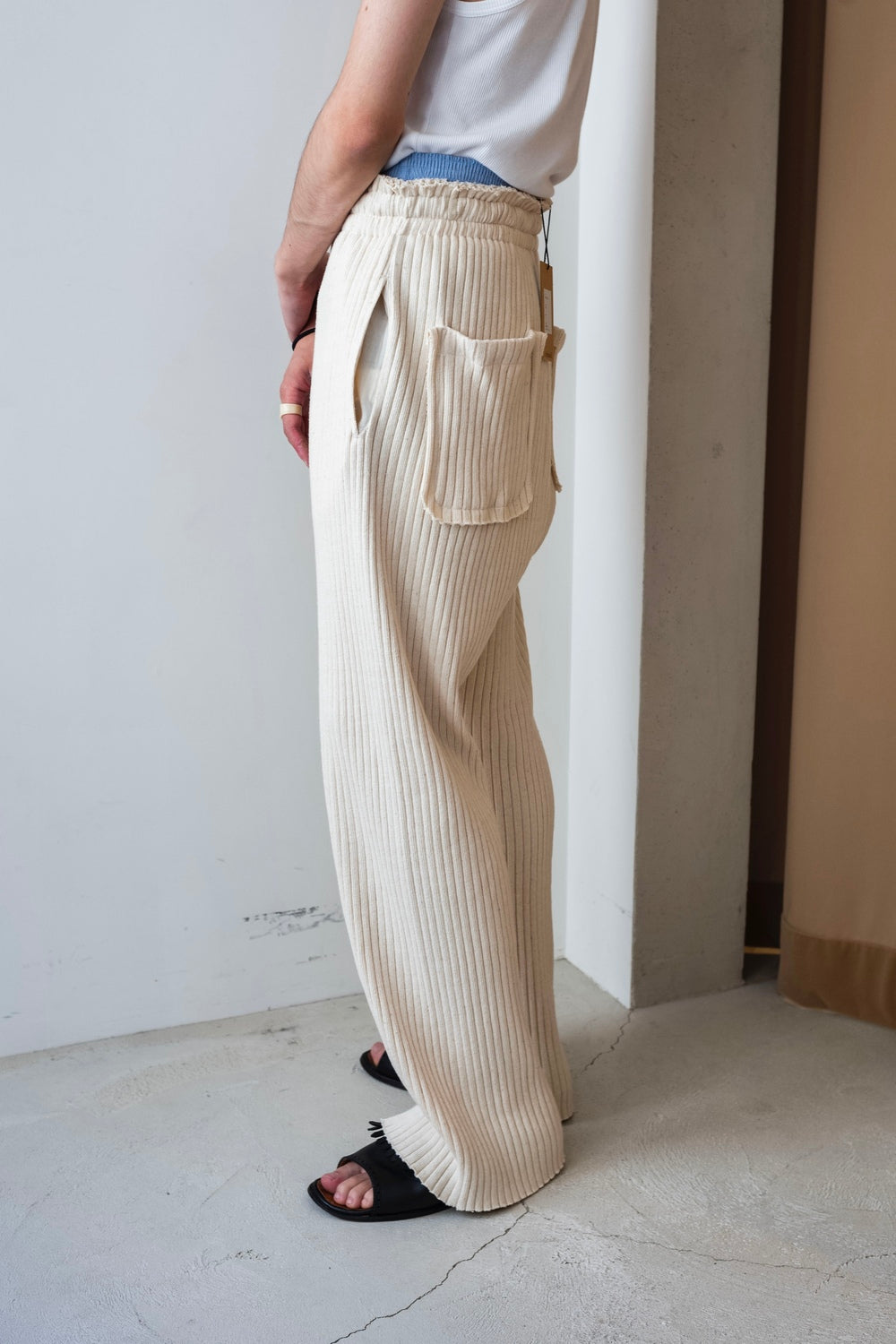 COURREGES 'Reedition rib knit' pants リブニットパンツ Reedition Collection Women - Knitwear - courrèges