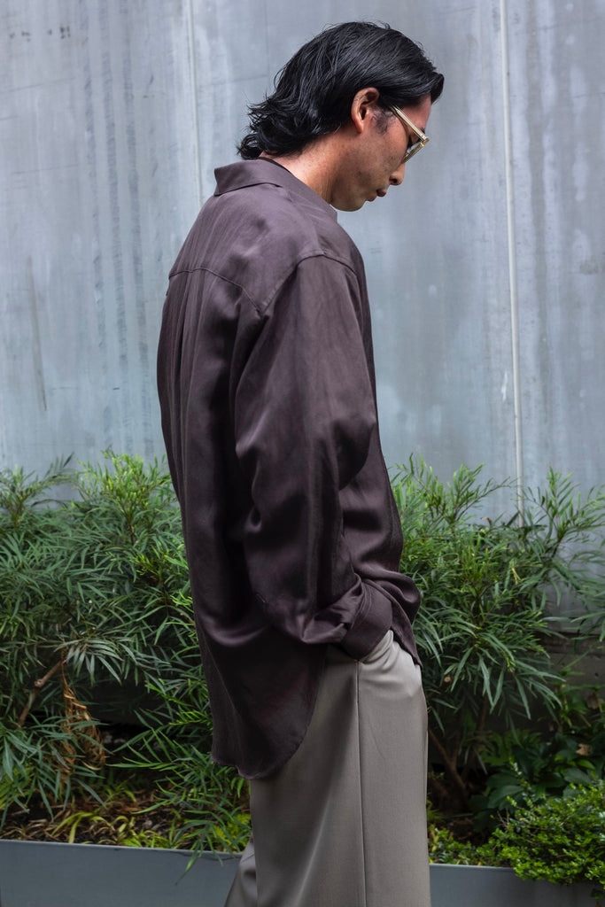 VIS/LI TWILL OVERSIZED SKIPPER SHIRT