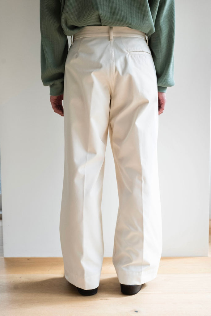 EX WIDE TROUSERS 〔OFF WHITE〕