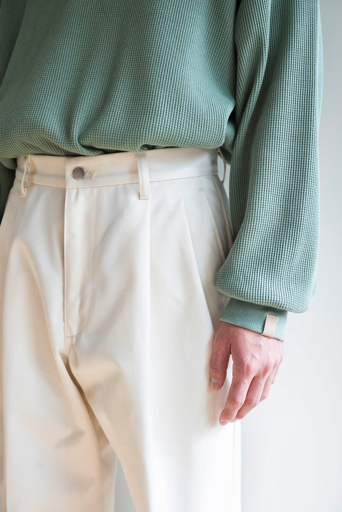 EX WIDE TROUSERS [OFF WHITE]