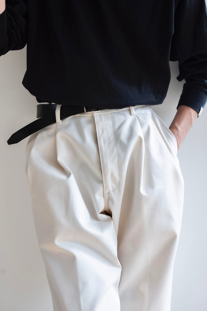 EX WIDE TROUSERS 〔OFF WHITE〕