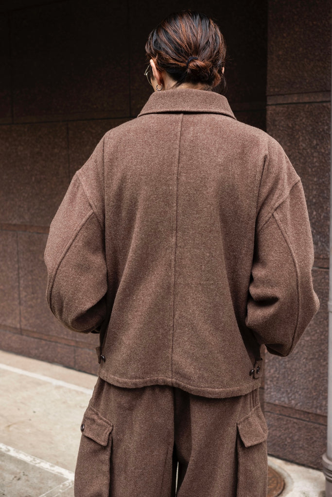 WOOL ZIP BLOUSON