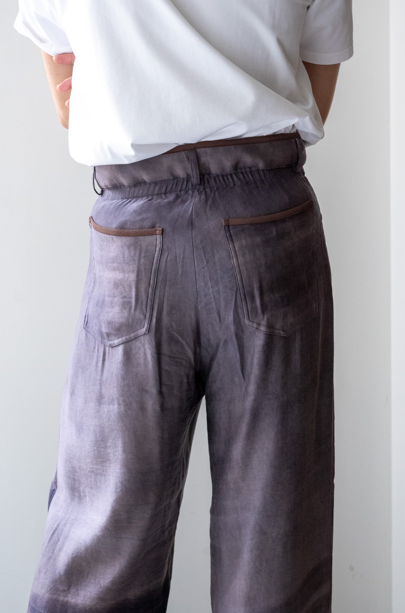 GATHERED WAIST WIDE PANTS | cliché