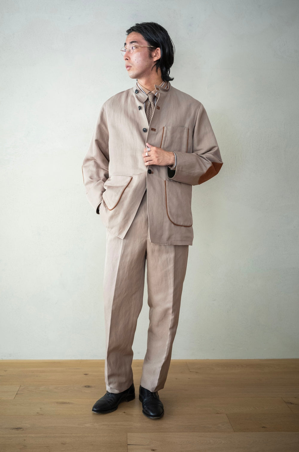 ジャケット・アウター Foremost heavy linen French Jacket Made by French VTG Linen French Jacket 42 | FOREMOST 古着