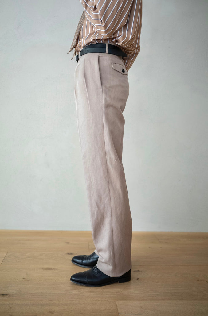 Silk Linen French Trousers