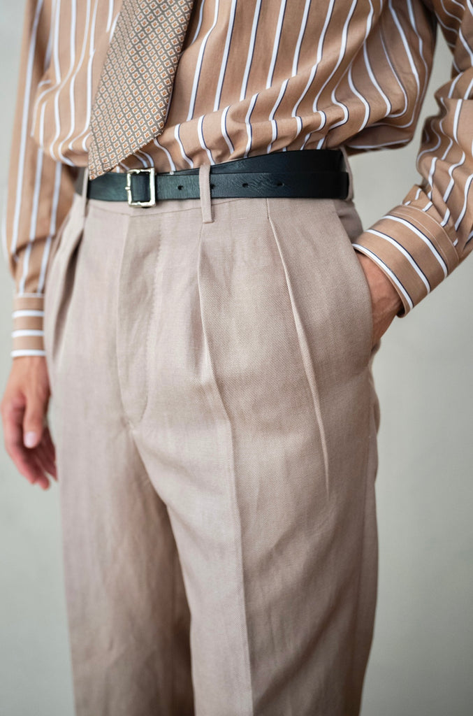 Silk Linen French Trousers