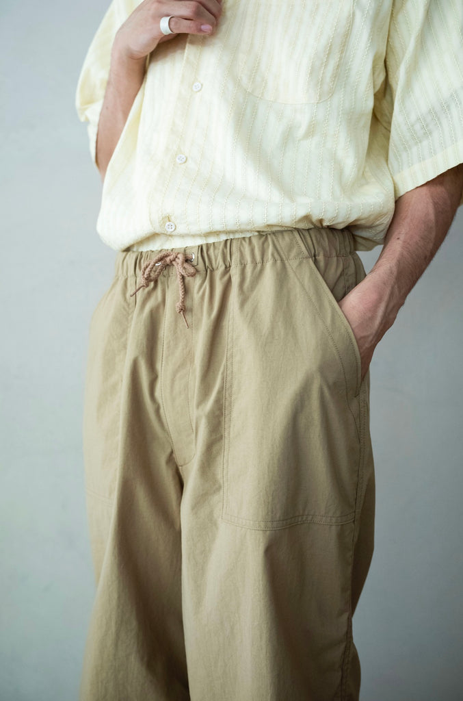 Shrunken Nylon Baker Pants