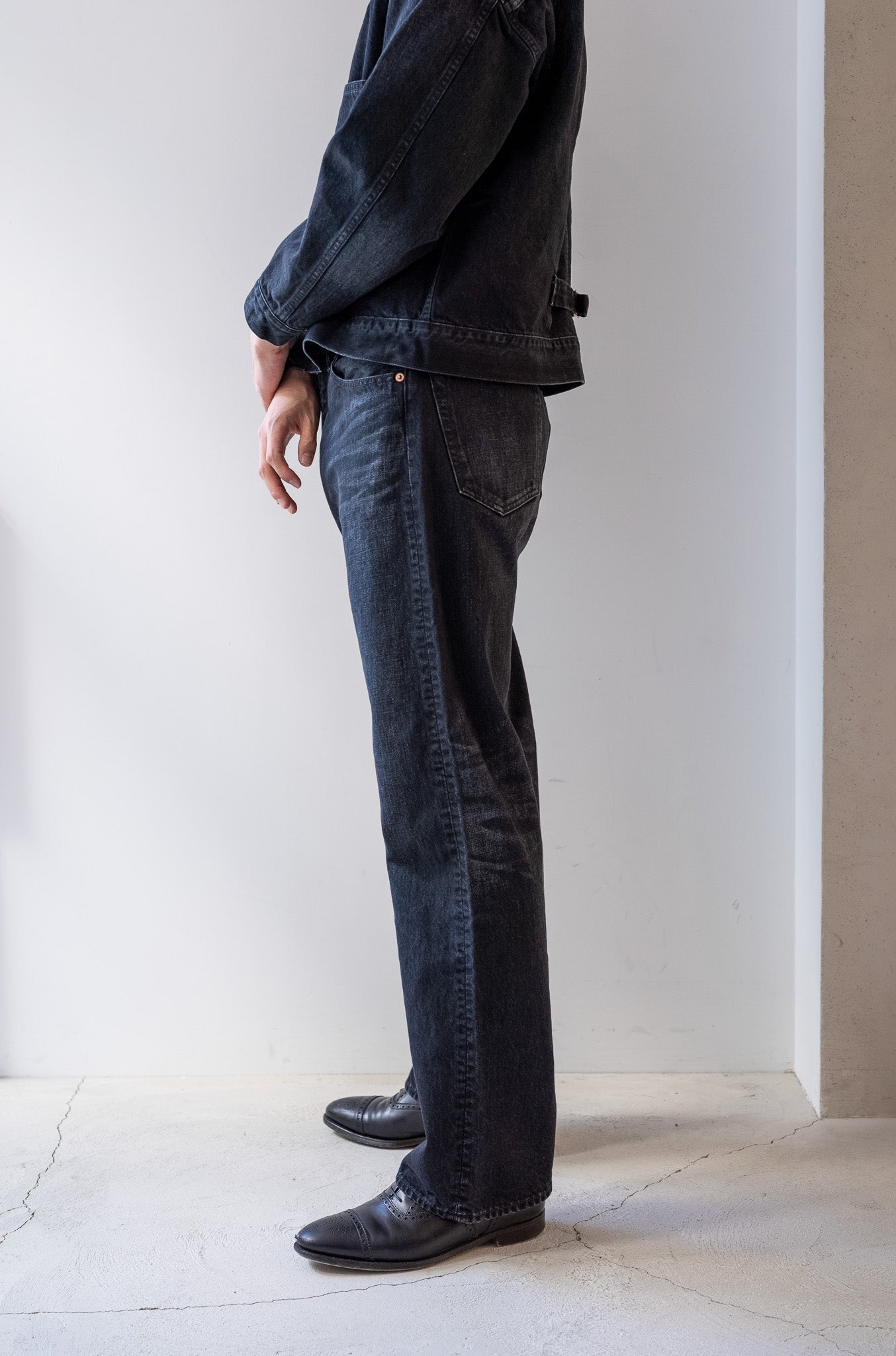 Denim Flare Trousers (VINTAGE WASH) | cliché