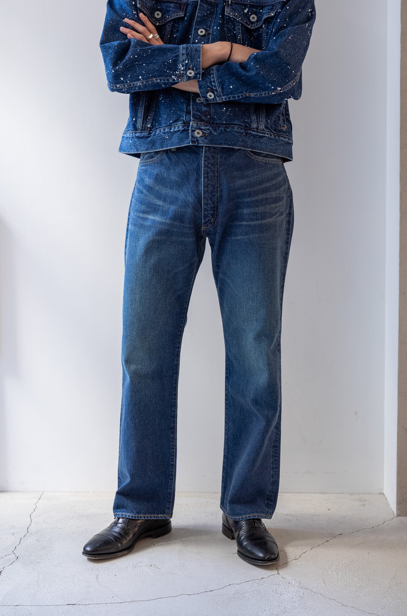 Denim Flare Trousers (VINTAGE WASH) | cliché