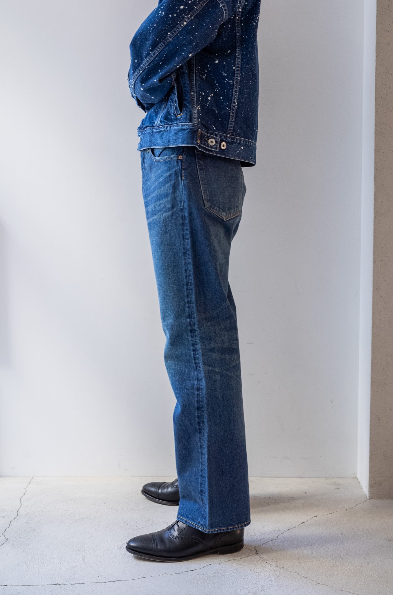 Denim Flare Trousers (VINTAGE WASH) | cliché