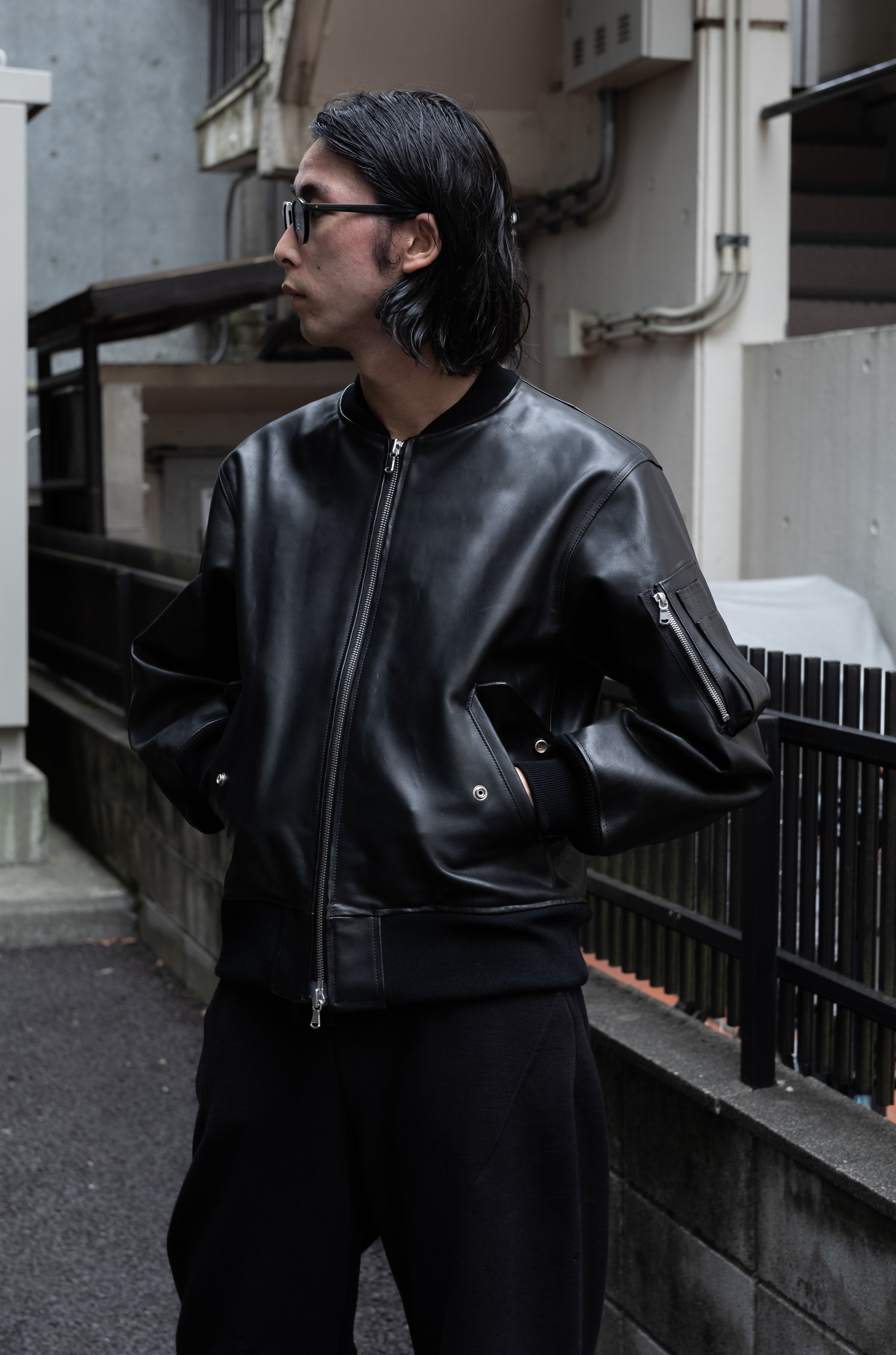 Leather Flight Jacket | cliché