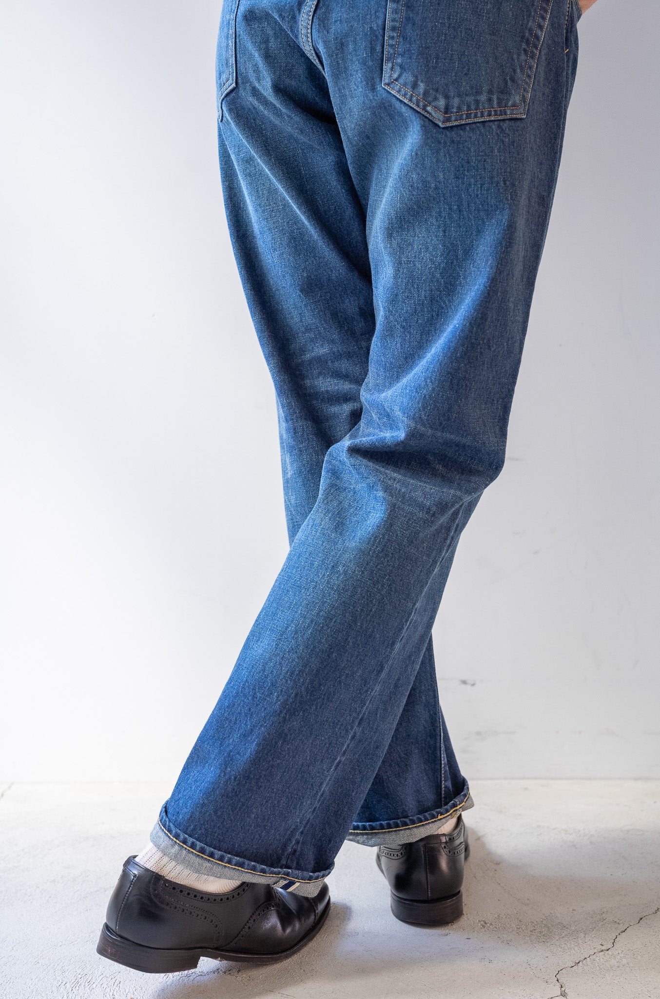 Denim Flare Trousers (VINTAGE WASH) | cliché