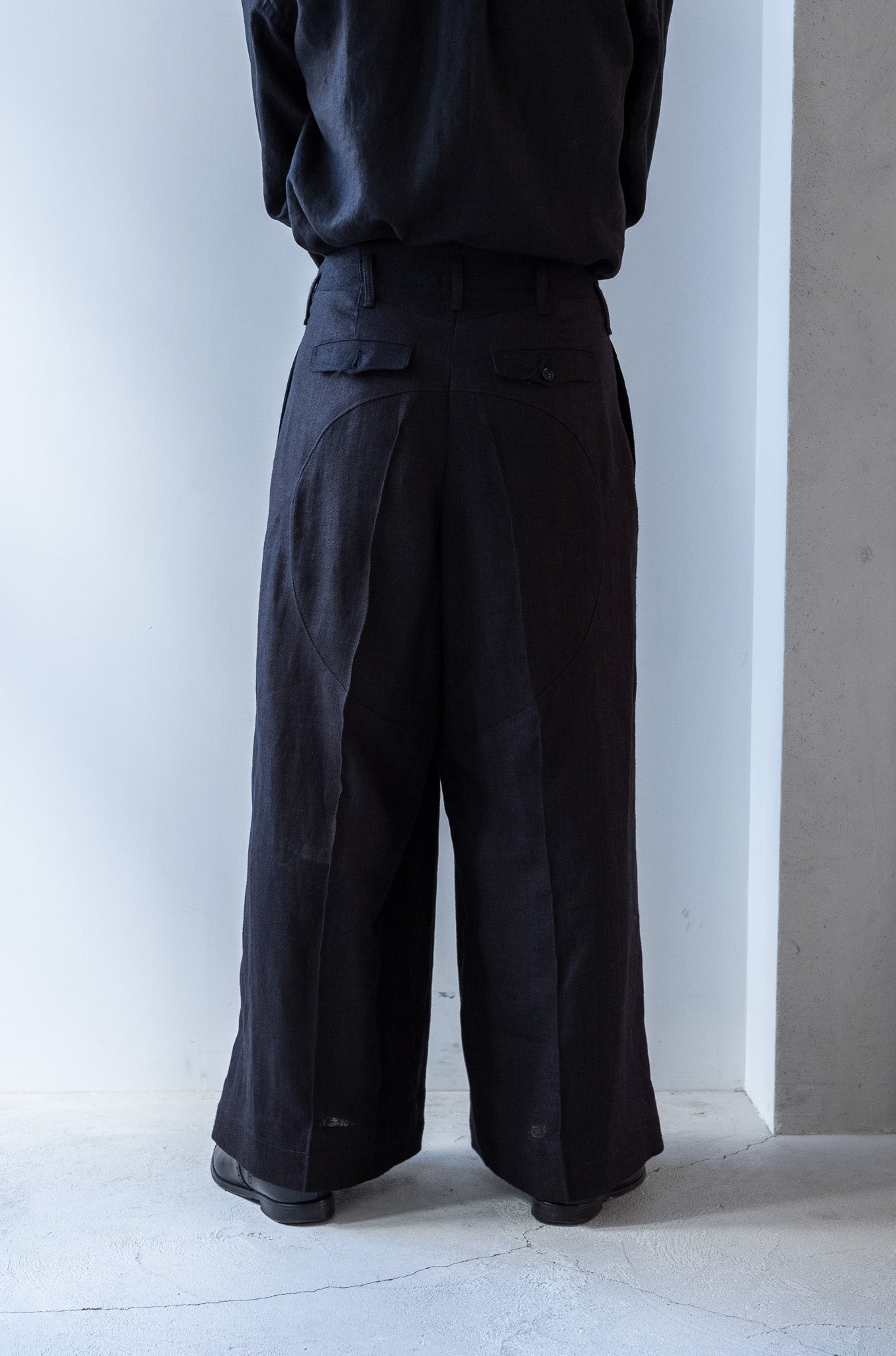 LINEN WIDE PANTS : | cliché