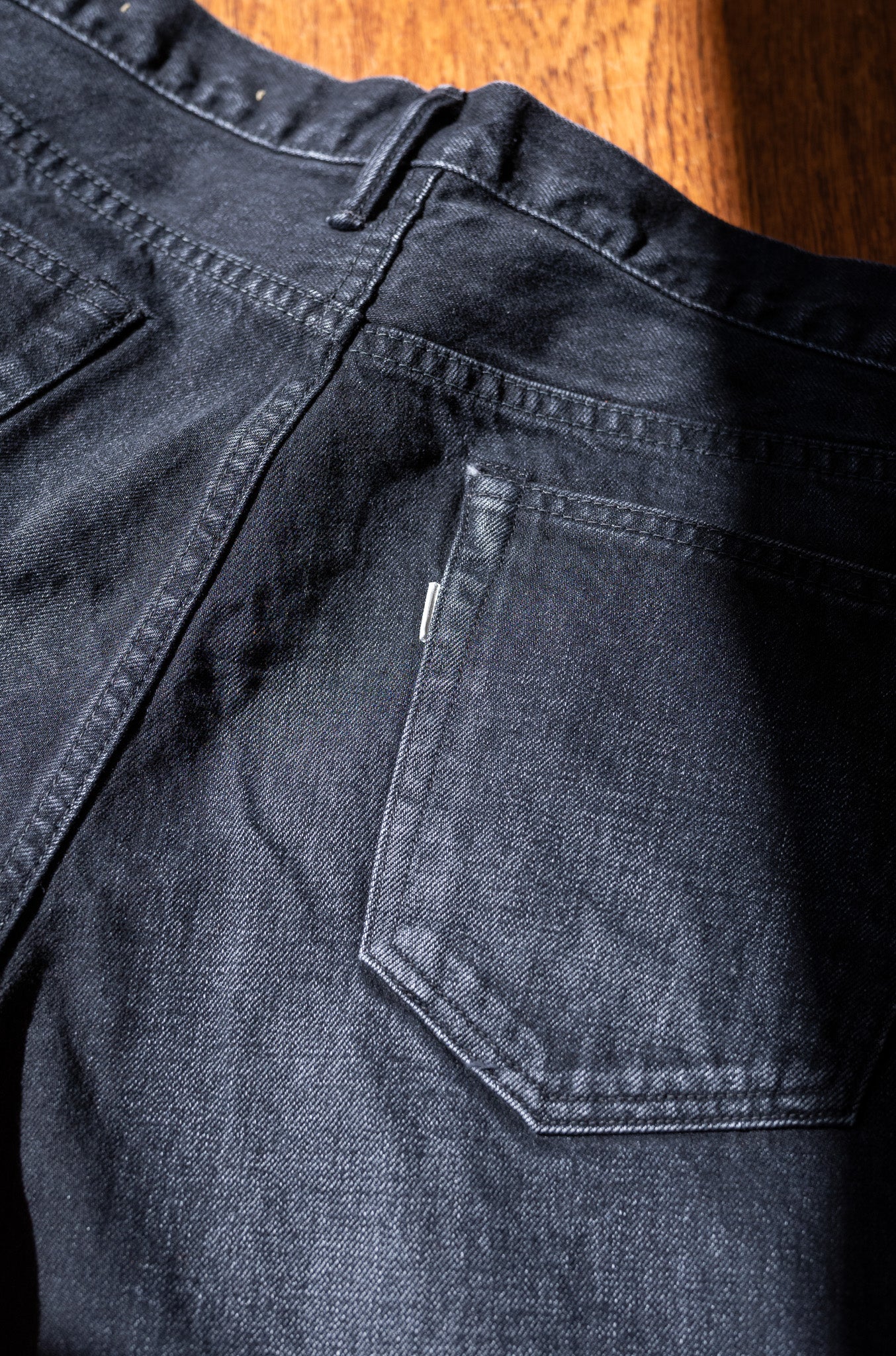cantateデニム フレアcliché別注 ブリーチ Denim Flare Trousers 