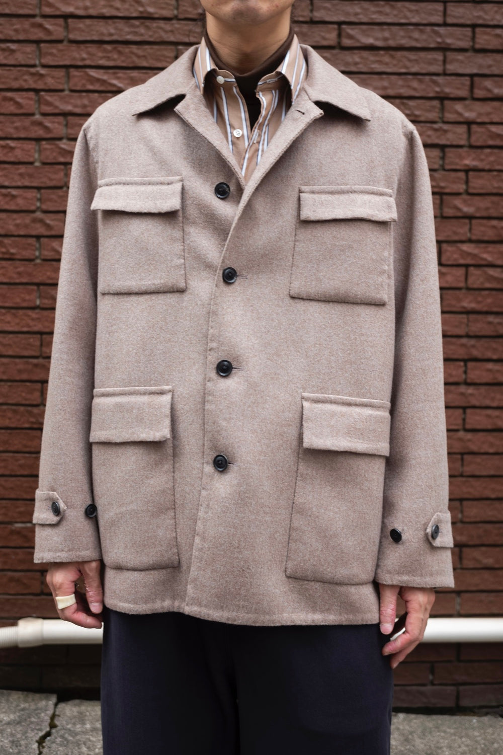 Hand Rever French Blouson〔ECRU〕