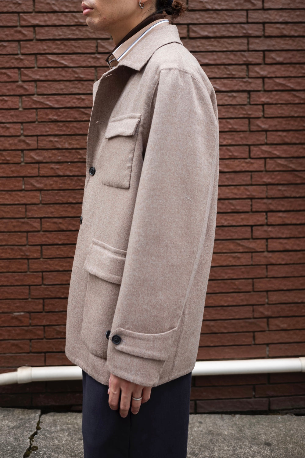 Hand Rever French Blouson〔ECRU〕