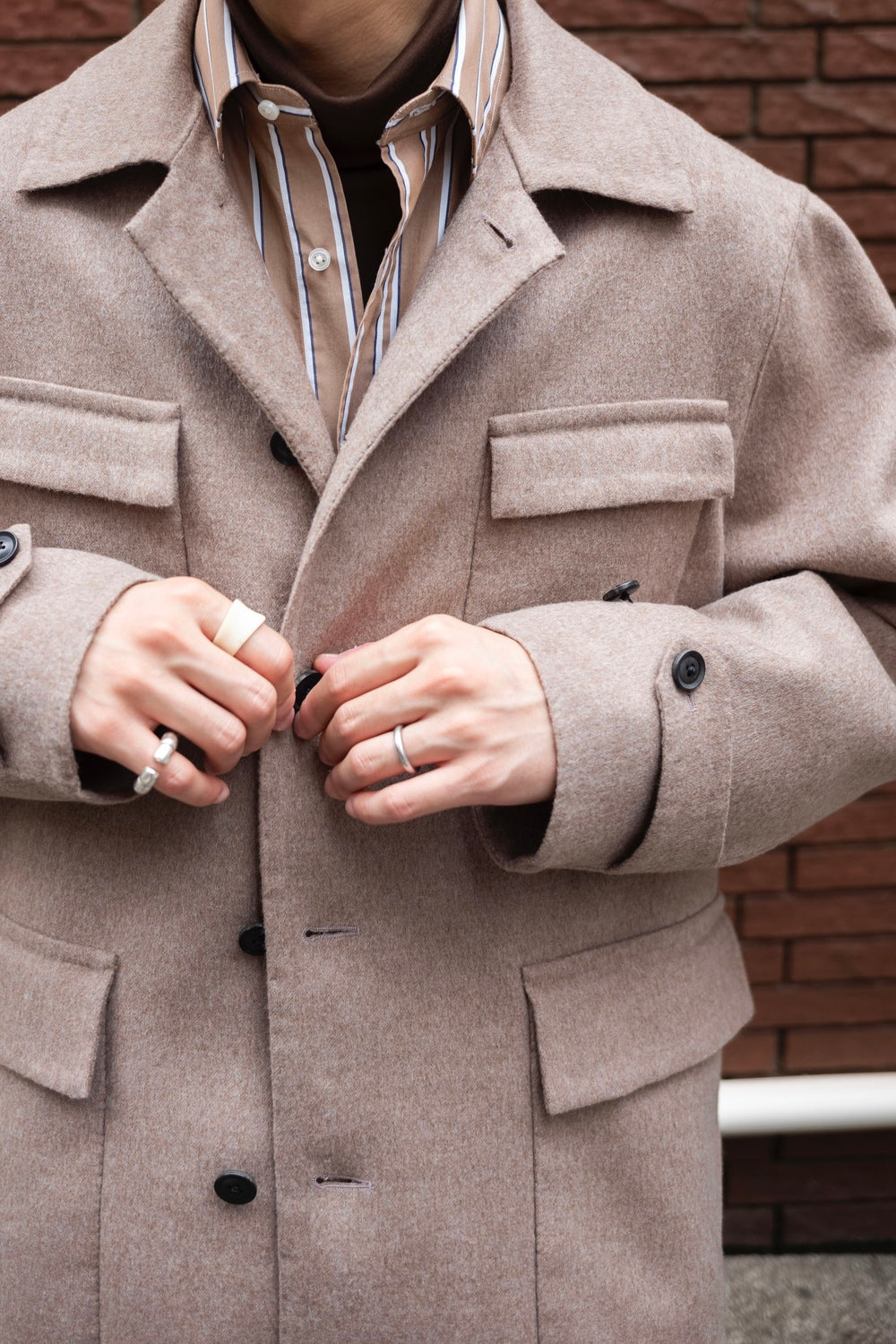 Hand Rever French Blouson〔ECRU〕