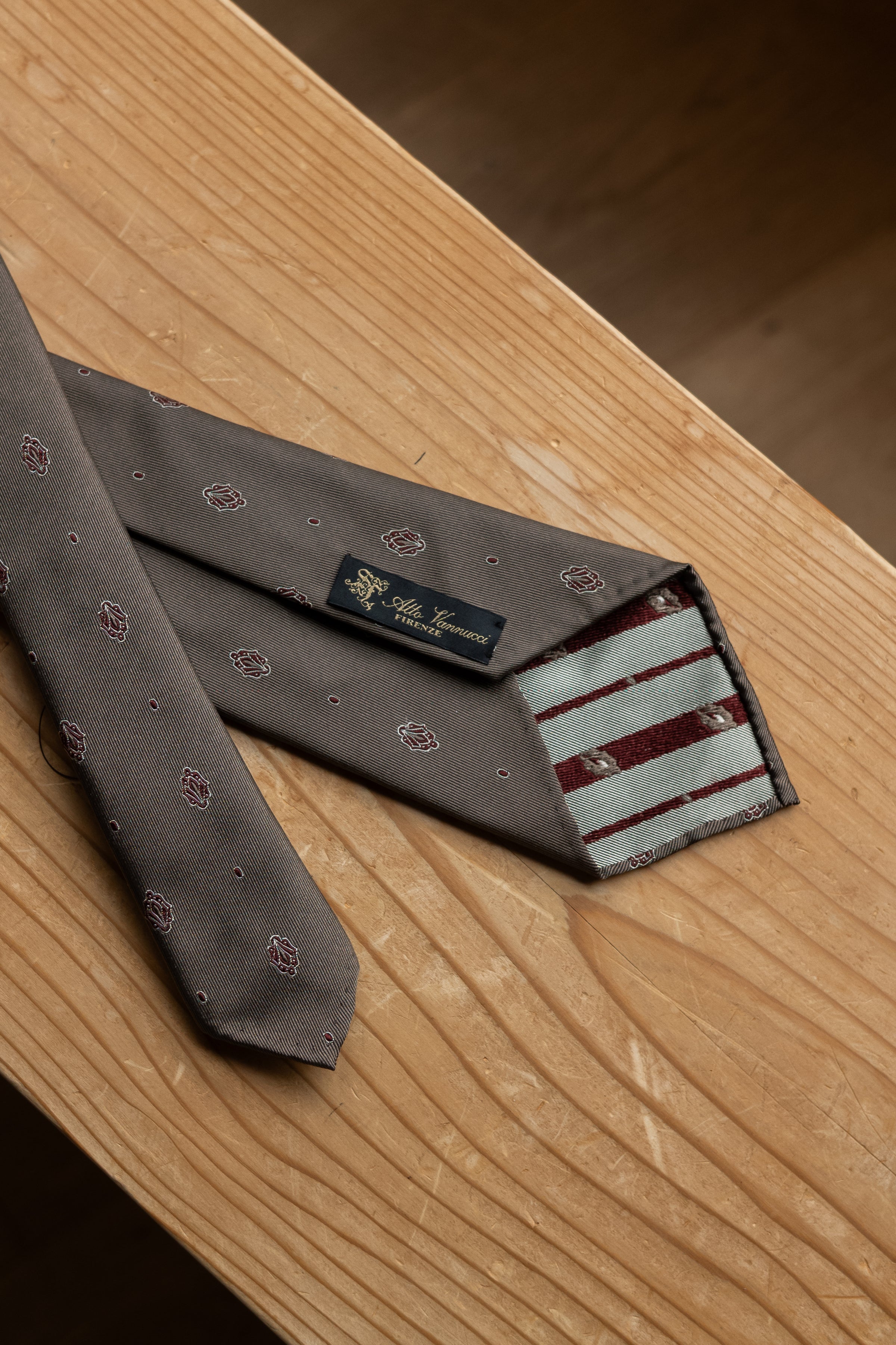 MOD 7 / SILK SETTE PIEGHE SMALL PATTERN TIE | cliché