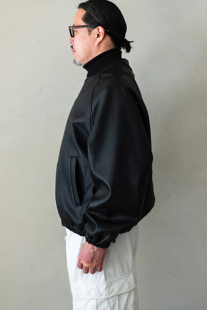 SHRUNK LEATHER ZIP SHORT JACKET