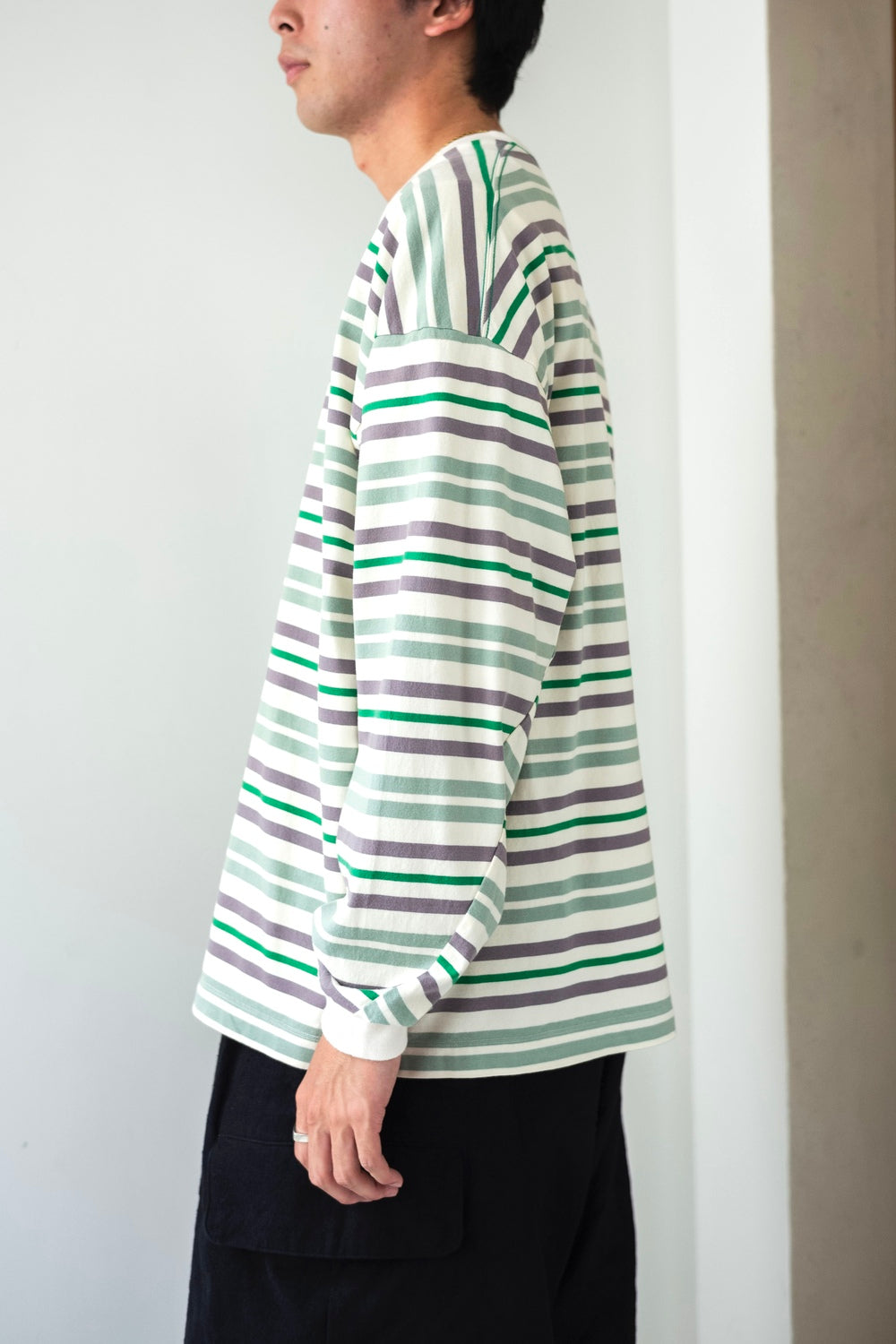 トップス ROTOL / WIDE TWIST LS T BORDER CLOUDY WIDE TWIST LS BORDER | cliché