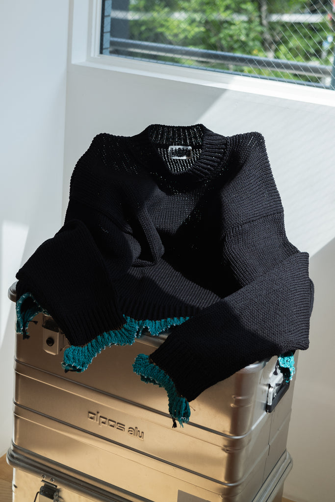 CCFA19UNI A 〈3G PLAIN STITCH SWEATER〉