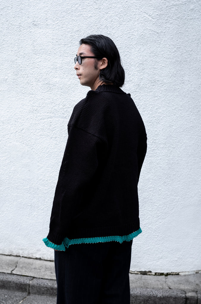 CCFA19UNI A 〈3G PLAIN STITCH SWEATER〉