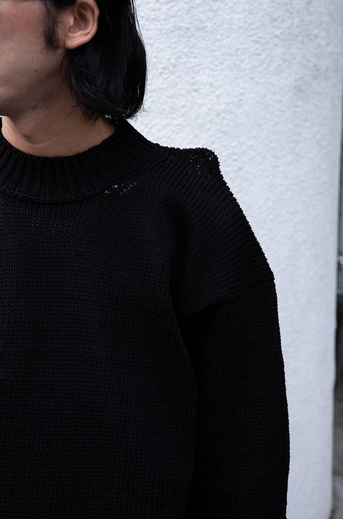 CCFA19UNI A 〈3G PLAIN STITCH SWEATER〉