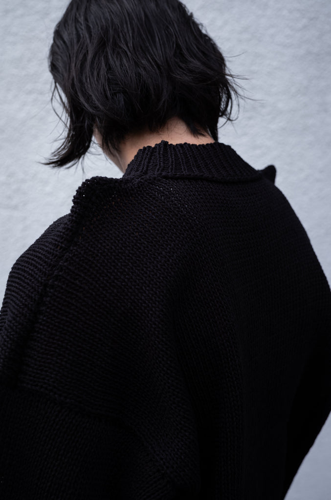 CCFA19UNI A 〈3G PLAIN STITCH SWEATER〉