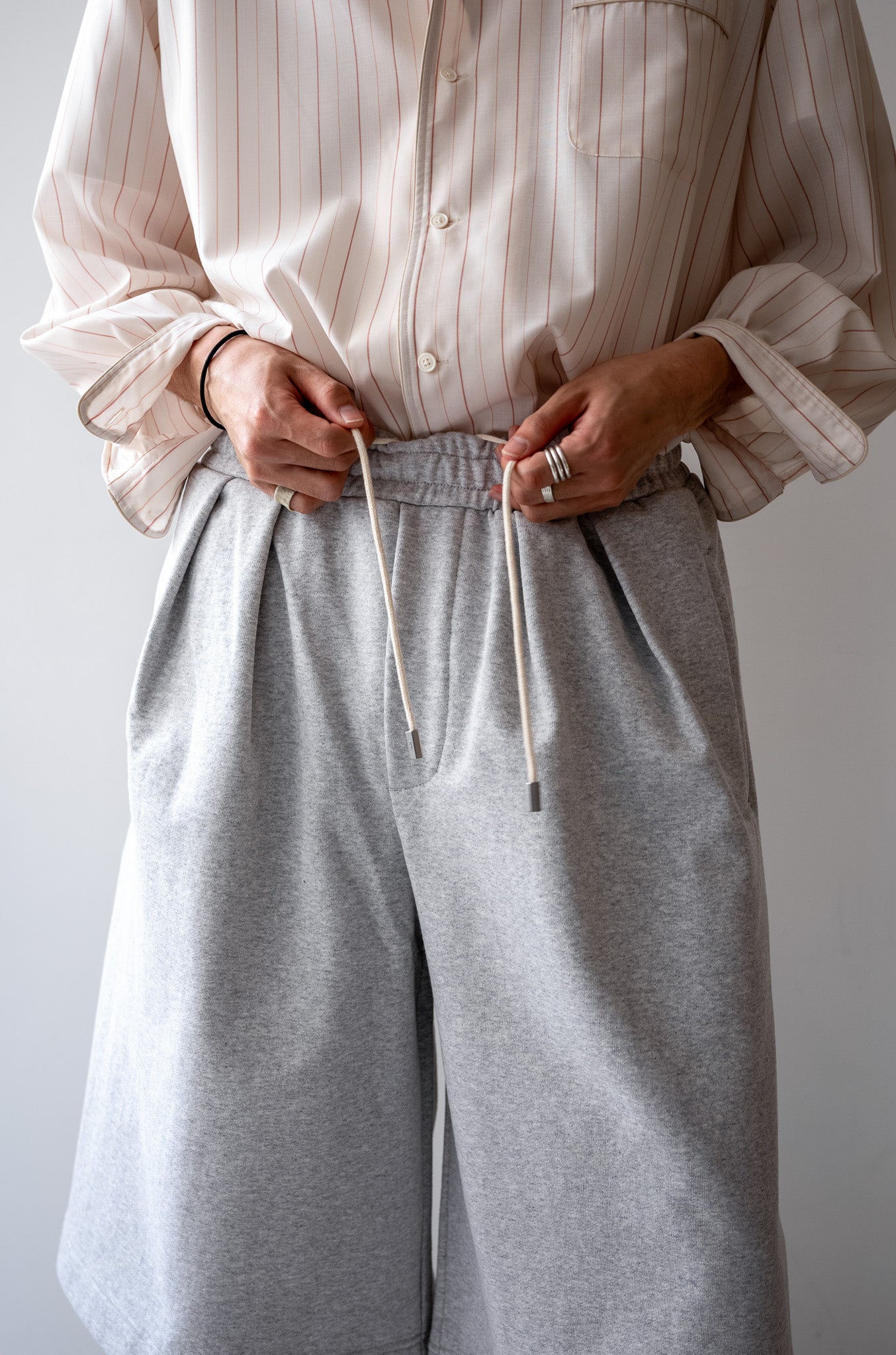 Double Tuck Hakama Sweat Shorts | cliché