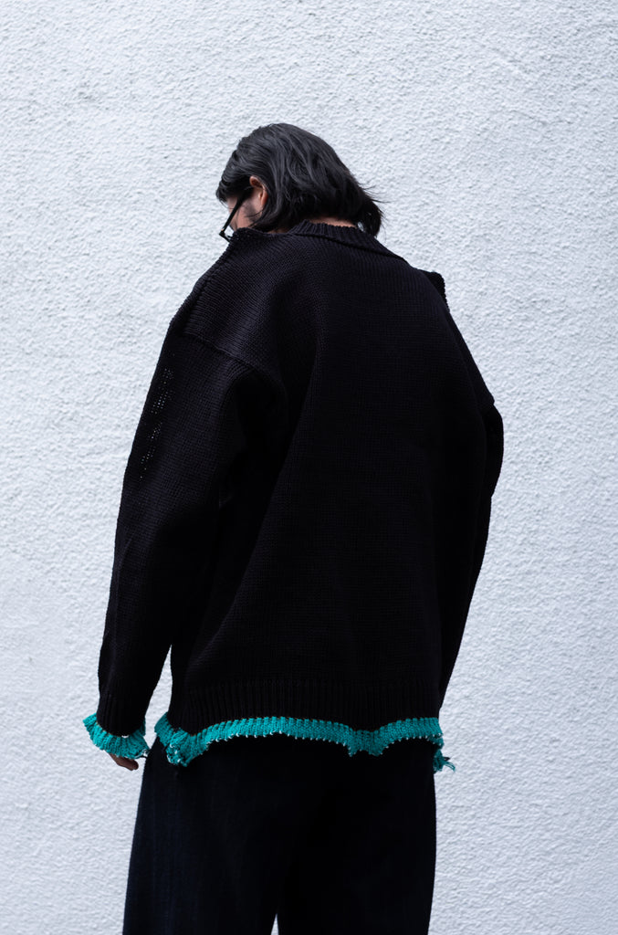 CCFA19UNI A 〈3G PLAIN STITCH SWEATER〉