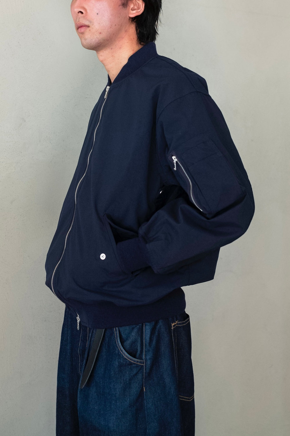 Shrunken Nylon Flight Jacket | cliché
