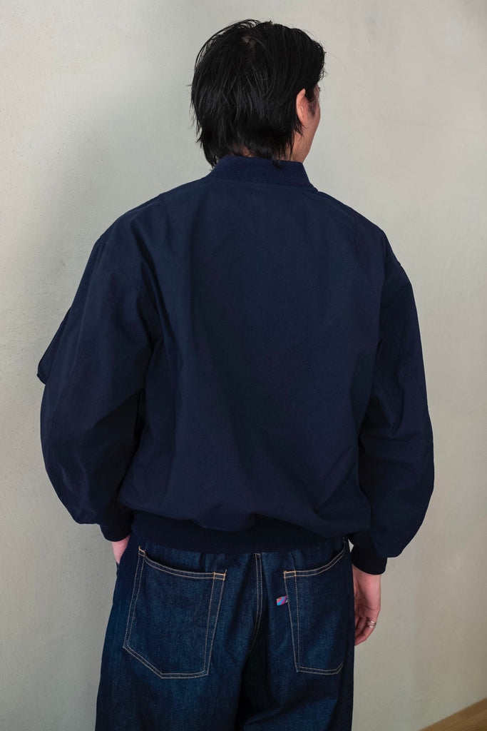 Shrunken Nylon Flight Jacket