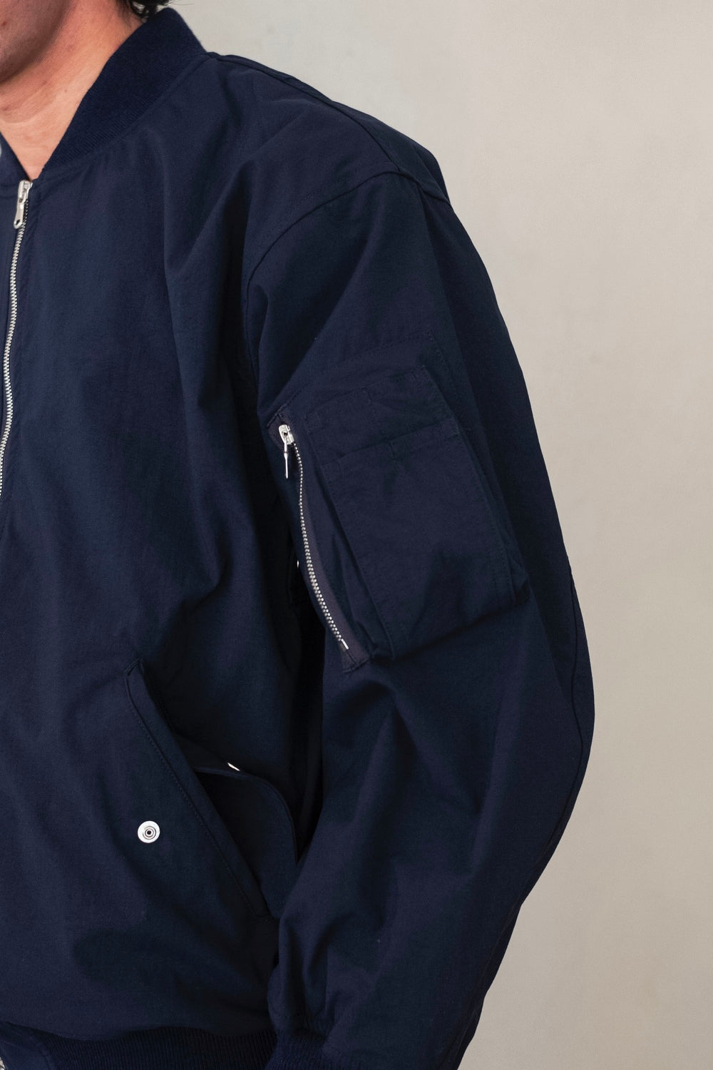 Shrunken Nylon Flight Jacket | cliché