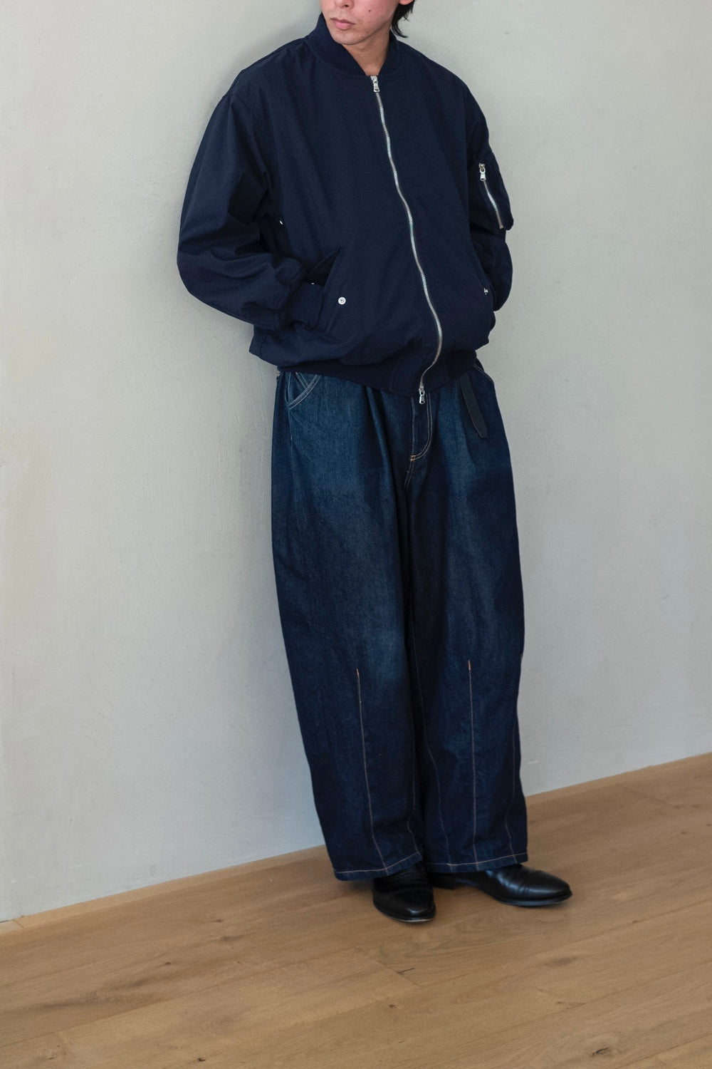 Shrunken Nylon Flight Jacket | cliché