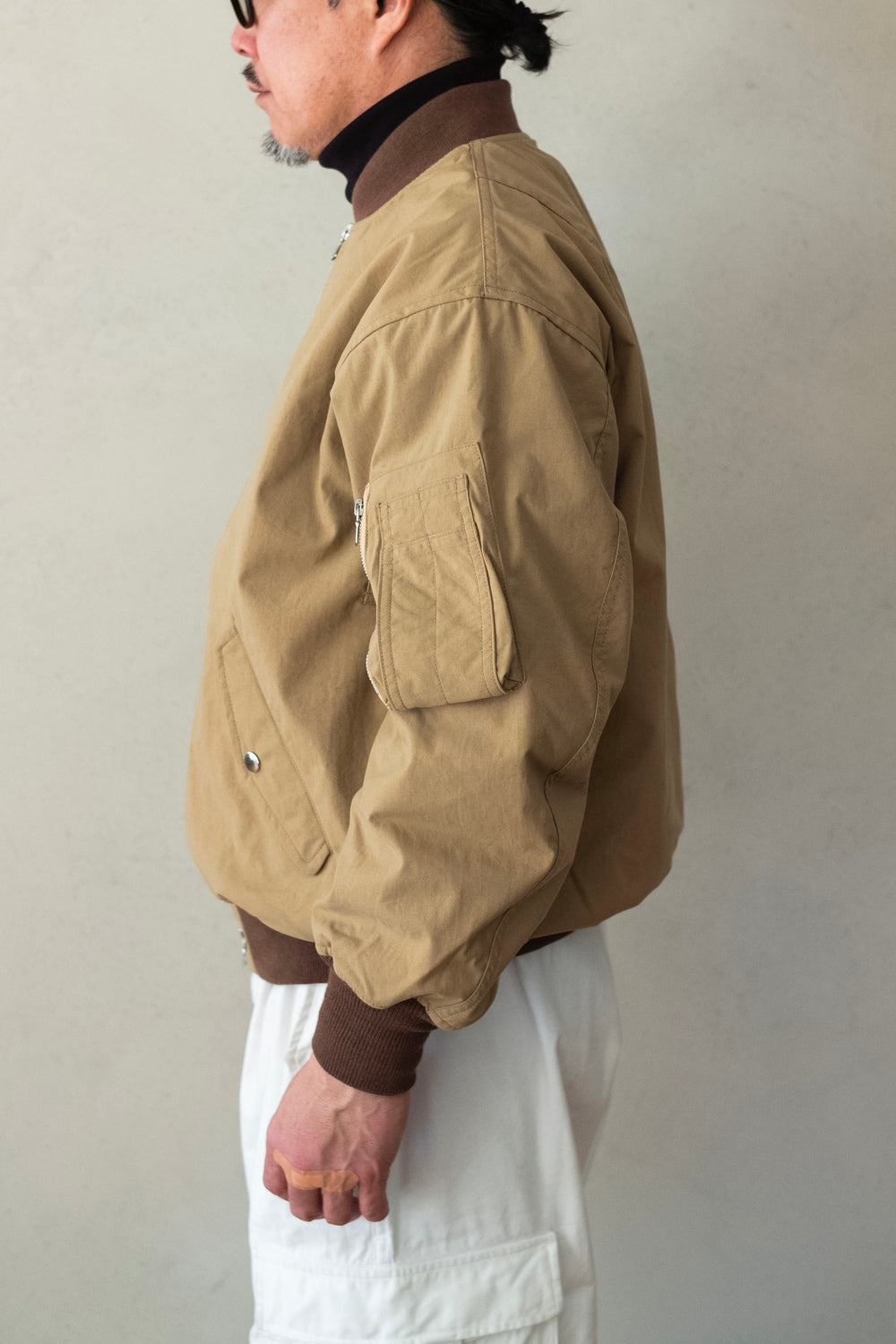 Shrunken Nylon Flight Jacket | cliché