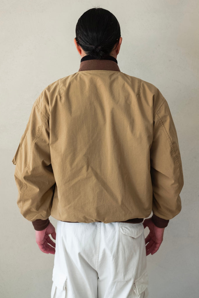 Shrunken Nylon Flight Jacket