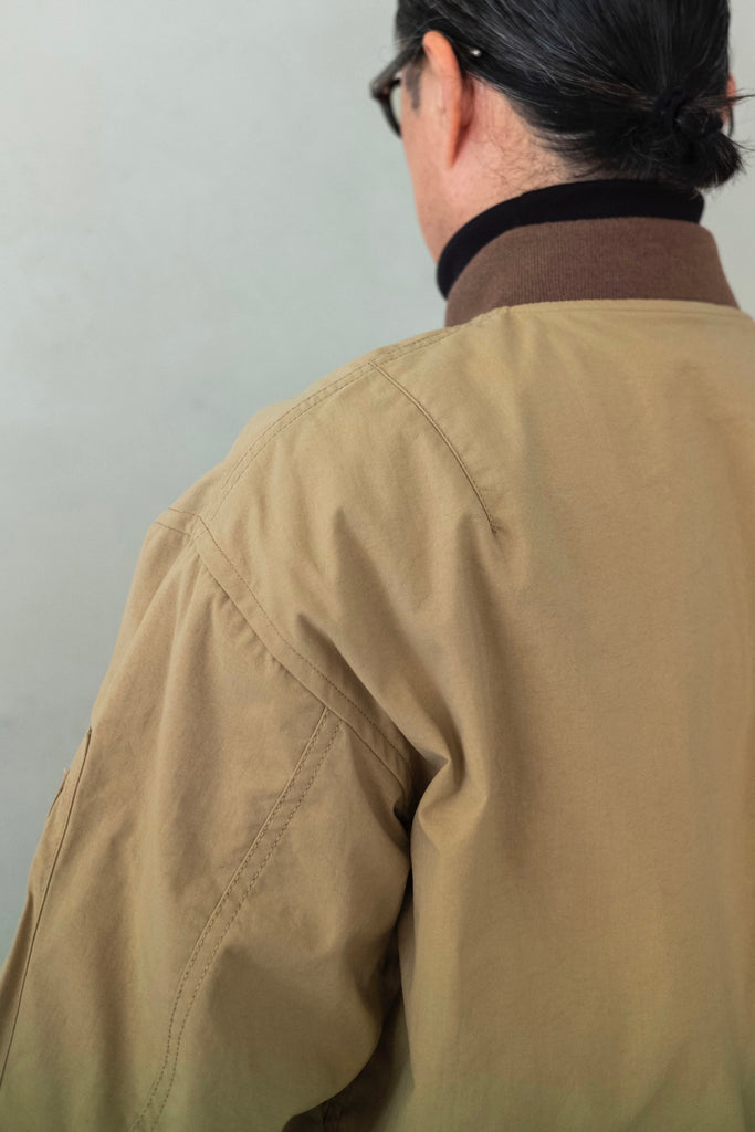 Shrunken Nylon Flight Jacket