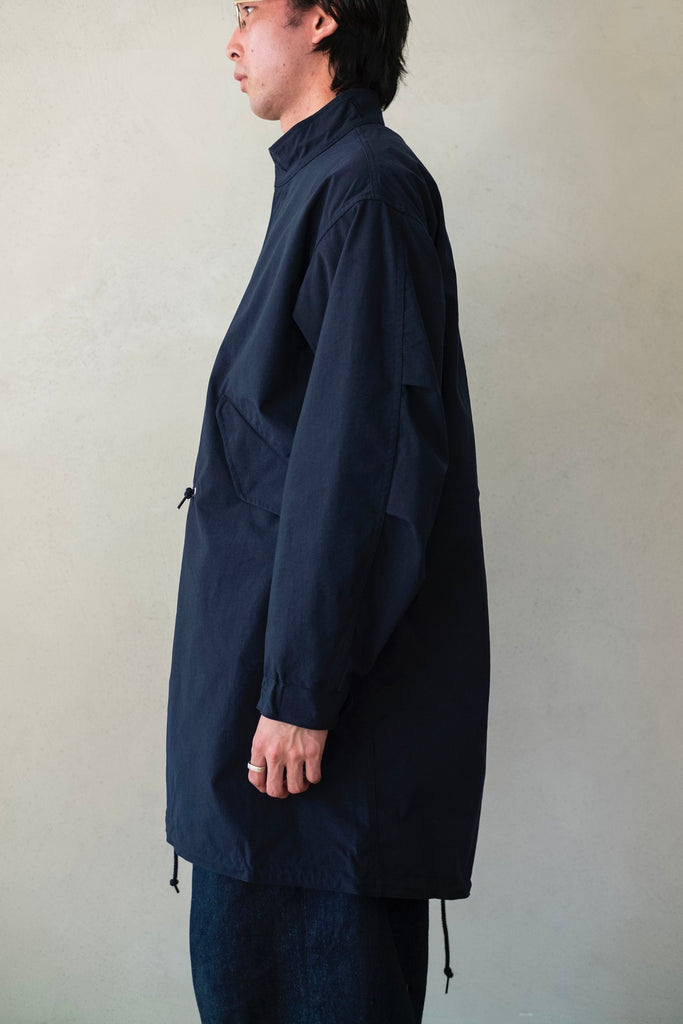 Shrunken Nylon Fish-Tail Coat