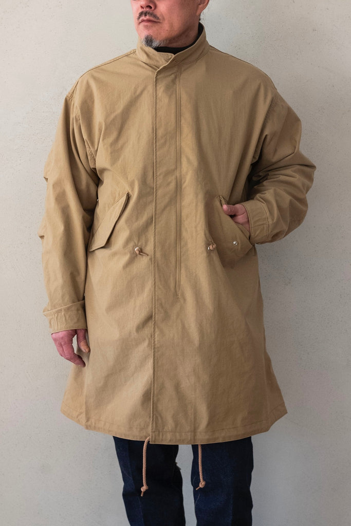 Shrunken Nylon Fish-Tail Coat